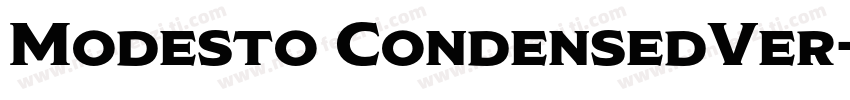 Modesto CondensedVer字体转换